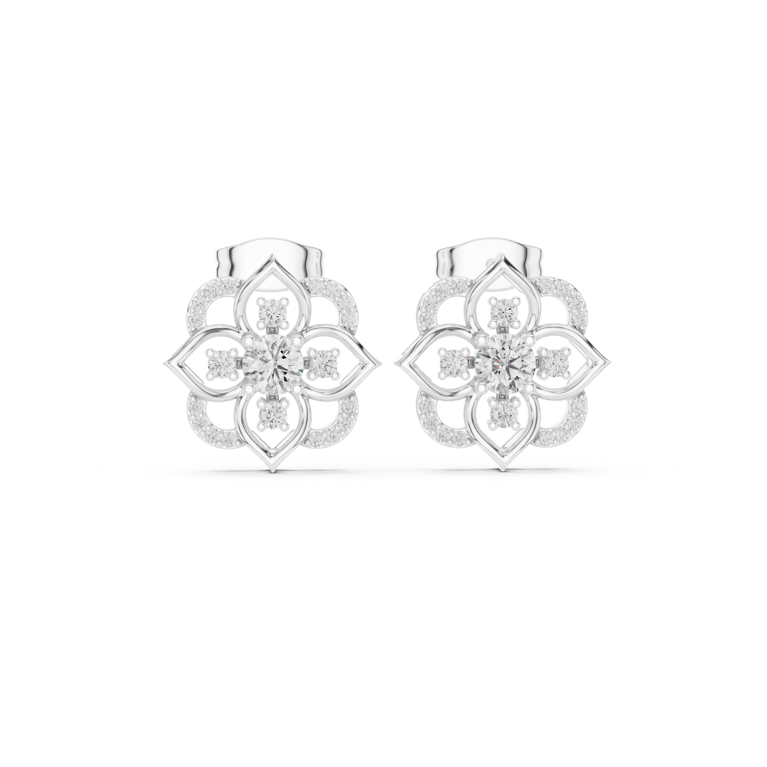 0.578 CT Round Lab Grown Diamond Studs in 9K Gold/14 Gold |WOKE