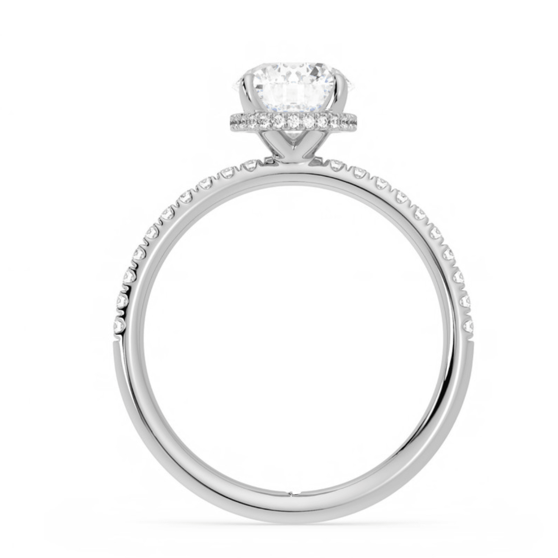 "WOKE" 3 carat round cut moissanite ring | Moissanite ring in gold and 925 sterling silver| GRA certified moissanites