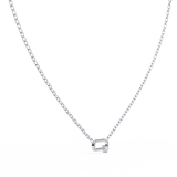 WOKE ™ VVS-F Lab Grown Diamond .45 Carat Oval cut Hexagonal chain pendant