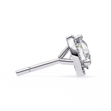 WOKE ™ 2.22 CT VVS-F Lab Grown Round cut Diamond Studs in 14/18k Gold