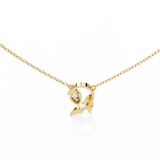 WOKE ™ VVS-F Lab Grown Diamond .35 Carat Emerald Triangle chain pendant