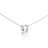 WOKE ™ VVS-F Lab Grown Diamond .35 Carat Emerald Triangle chain pendant