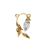 WOKE ™ VVS-F Lab Grown Diamond .35 Carat Emerald Triangle chain pendant