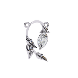 WOKE ™ VVS-F Lab Grown Diamond .35 Carat Emerald Triangle chain pendant
