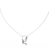 WOKE ™ VVS-F Lab Grown Diamond .35 Carat Emerald Triangle chain pendant