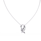 WOKE ™ VVS-F Lab Grown Diamond .35 Carat Emerald Triangle chain pendant