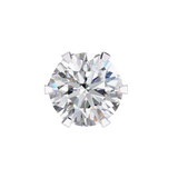 WOKE ™ VVS-F Lab Grown Round cut Diamond Studs in 14/18k Gold