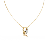 WOKE ™ VVS-F Lab Grown Diamond .35 Carat Emerald Triangle chain pendant