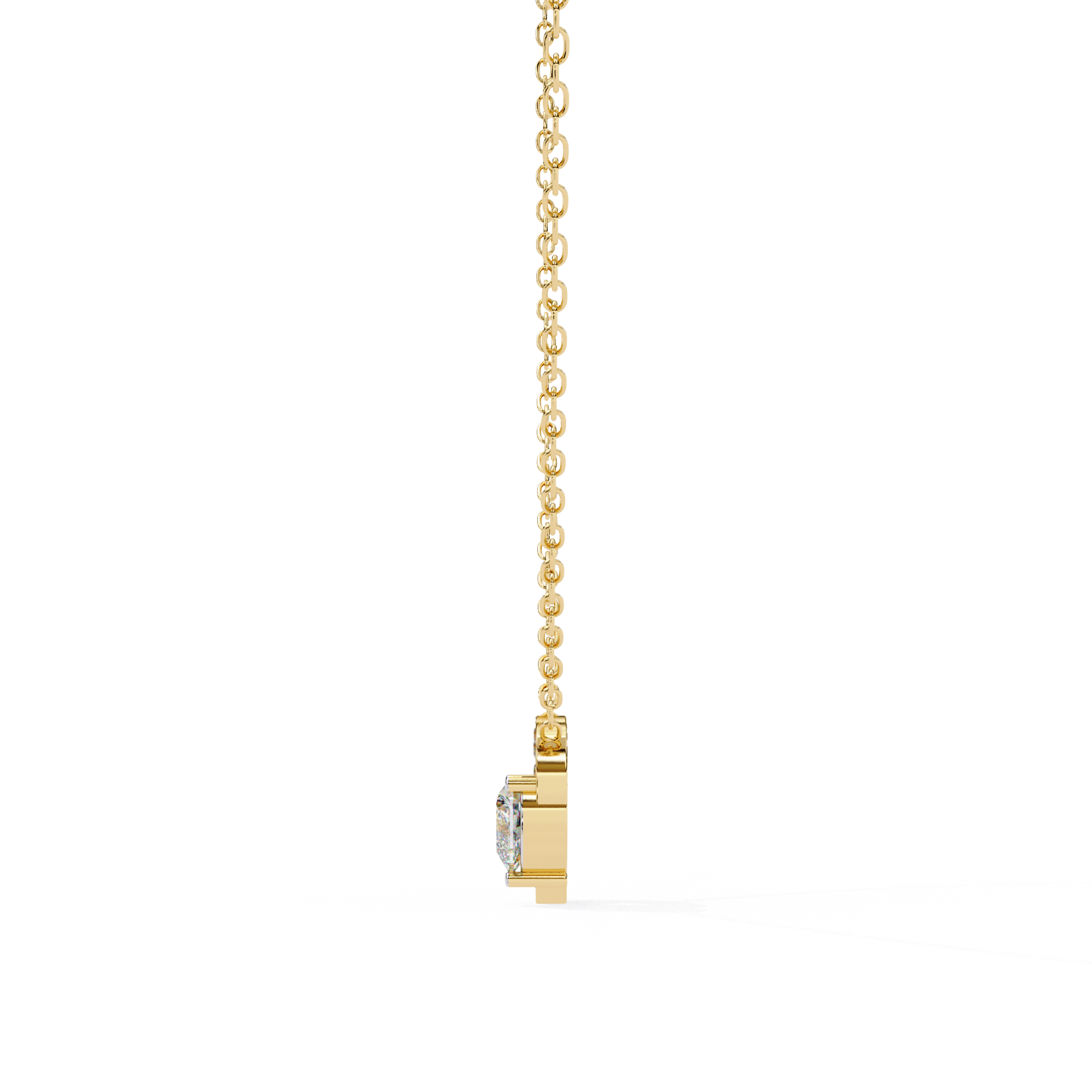 WOKE ™ VVS-F Lab Grown Diamond .45 Carat Heart cut chain pendant