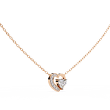 WOKE ™ VVS-F Lab Grown Diamond .45 Carat Heart cut chain pendant