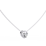 WOKE ™ VVS-F Lab Grown Diamond .45 Carat Heart cut chain pendant