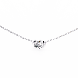 WOKE ™ VVS-F Lab Grown Diamond .45 Carat Heart cut chain pendant