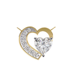 WOKE ™ VVS-F Lab Grown Diamond .45 Carat Heart cut chain pendant