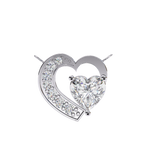 WOKE ™ VVS-F Lab Grown Diamond .45 Carat Heart cut chain pendant
