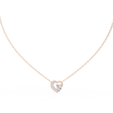 WOKE ™ VVS-F Lab Grown Diamond .45 Carat Heart cut chain pendant