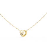 WOKE ™ VVS-F Lab Grown Diamond .45 Carat Heart cut chain pendant