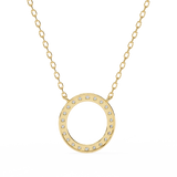 WOKE ™ VVS-F Lab Grown Diamond .45 Carat Round halo chain pendant