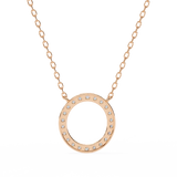 WOKE ™ VVS-F Lab Grown Diamond .45 Carat Round halo chain pendant