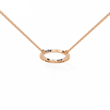 WOKE ™ VVS-F Lab Grown Diamond .45 Carat Round halo chain pendant