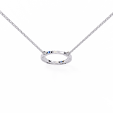 WOKE ™ VVS-F Lab Grown Diamond .45 Carat Round halo chain pendant