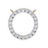 WOKE ™ VVS-F Lab Grown Diamond .45 Carat Round halo chain pendant