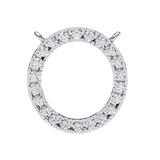 WOKE ™ VVS-F Lab Grown Diamond .45 Carat Round halo chain pendant