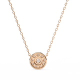 WOKE ™ VVS-F Lab Grown Diamond .85 Carat Round halo chain pendant