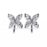 WOKE ™ VVS-F Lab Grown .650 Carat Marquise cut Diamond earrings in 14/18k Gold