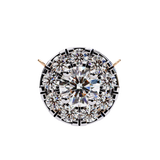 WOKE ™ VVS-F Lab Grown Diamond .85 Carat Round halo chain pendant