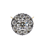 WOKE ™ VVS-F Lab Grown Diamond .85 Carat Round halo chain pendant
