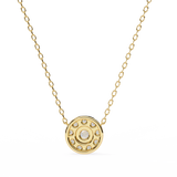 WOKE ™ VVS-F Lab Grown Diamond .85 Carat Round halo chain pendant