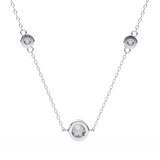 WOKE ™ VVS-F Lab Grown Diamond .85 Carat Hexagonal chain pendant