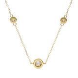 WOKE ™ VVS-F Lab Grown Diamond .85 Carat Hexagonal chain pendant