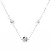WOKE ™ VVS-F Lab Grown Diamond .85 Carat Hexagonal chain pendant