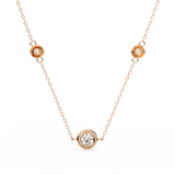 WOKE ™ VVS-F Lab Grown Diamond .85 Carat Hexagonal chain pendant