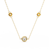 WOKE ™ VVS-F Lab Grown Diamond .85 Carat Hexagonal chain pendant