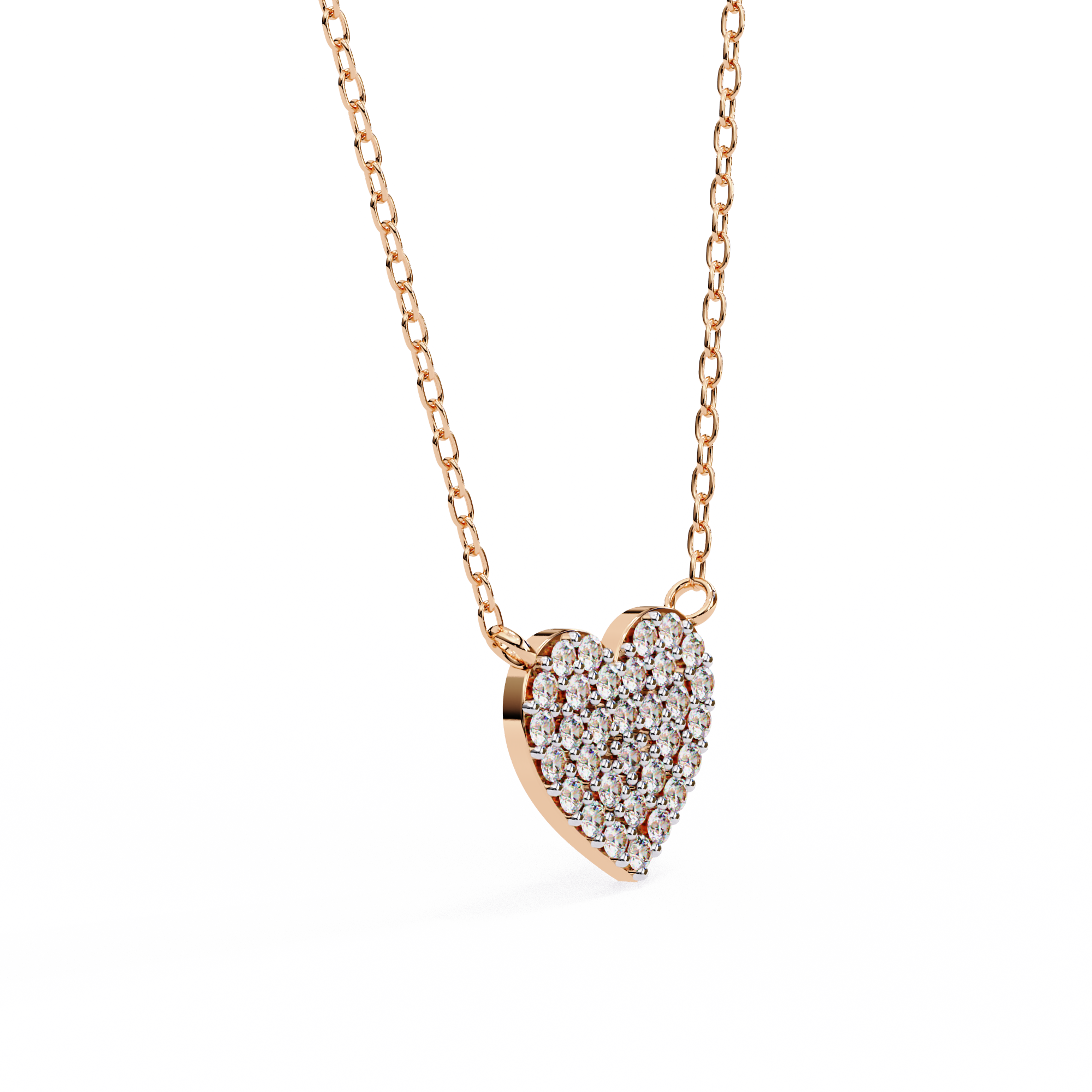 WOKE ™ VVS-F Lab Grown Diamond .50 Carat Hexagonal chain pendant