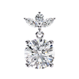 WOKE ™ VVS-F Lab Grown 2.6 Carat Marquise cut Diamond earrings in 14/18k Gold