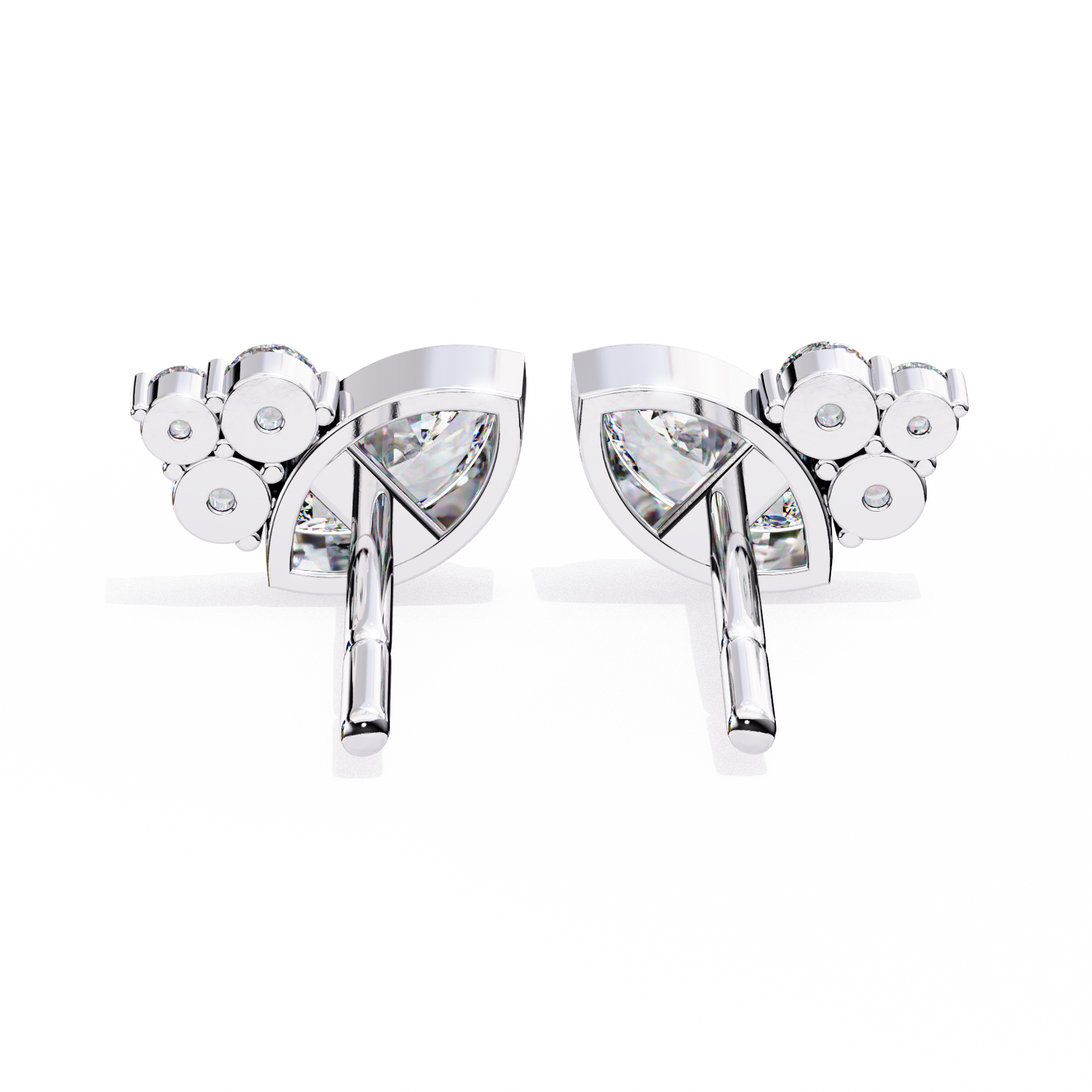 WOKE ™ VVS-F Lab Grown 1.6 Carat Marquise cut Diamond earrings in 14/18k Gold