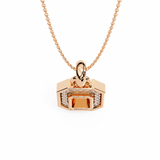 WOKE ™ VVS-F Lab Grown Diamond .50 Carat Hexagonal pendant (NO CHAIN)
