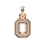 WOKE ™ VVS-F Lab Grown Diamond .50 Carat Hexagonal pendant (NO CHAIN)