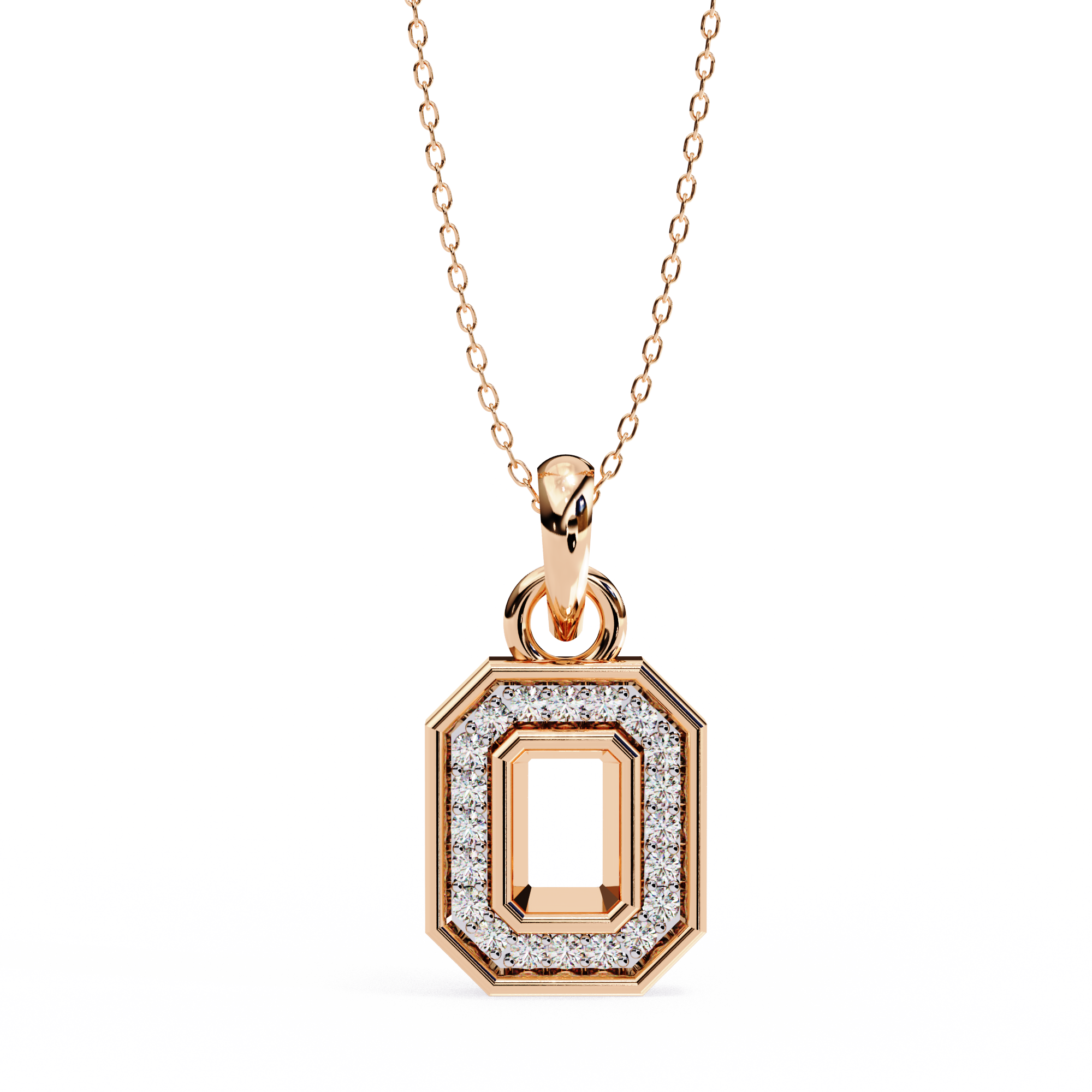 WOKE ™ VVS-F Lab Grown Diamond .50 Carat Hexagonal pendant (NO CHAIN)