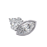 WOKE ™ VVS-F Lab Grown 1.6 Carat Marquise cut Diamond earrings in 14/18k Gold