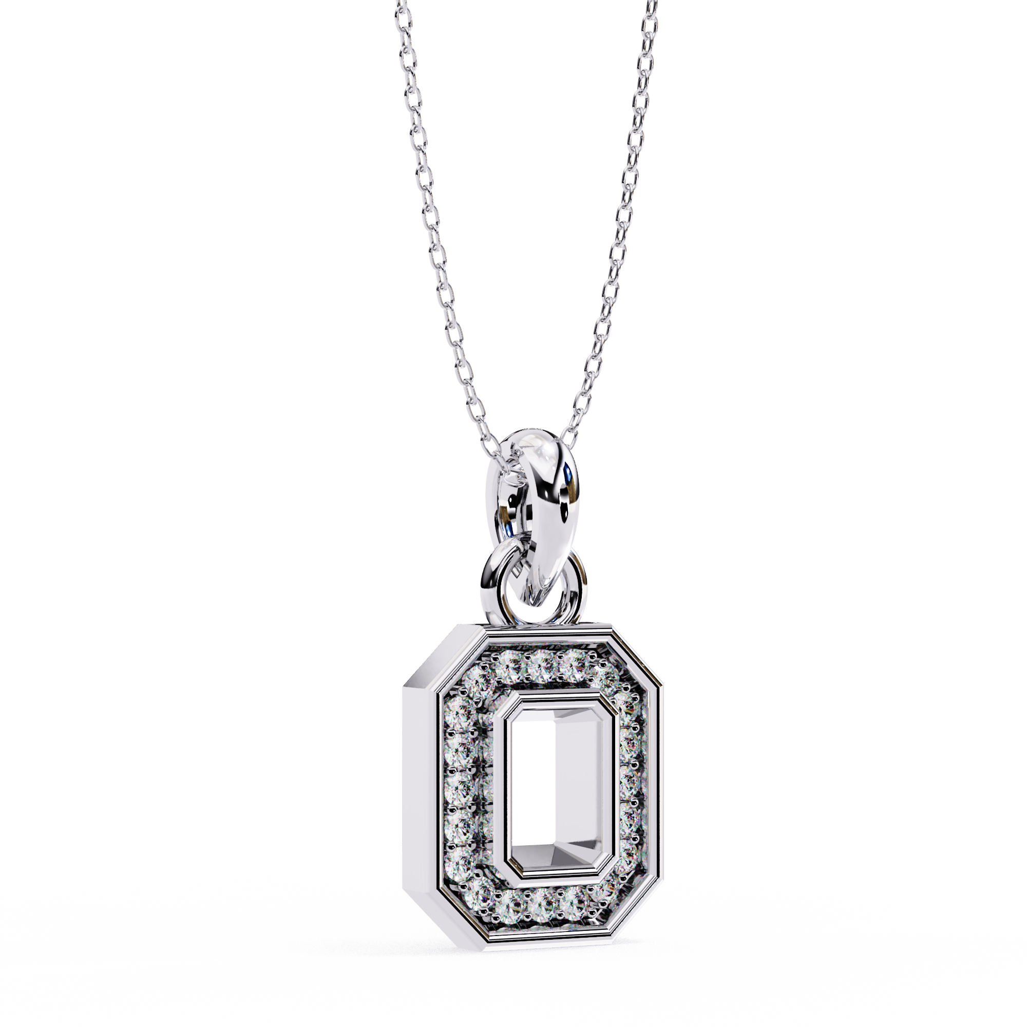 WOKE ™ VVS-F Lab Grown Diamond .50 Carat Hexagonal pendant (NO CHAIN)