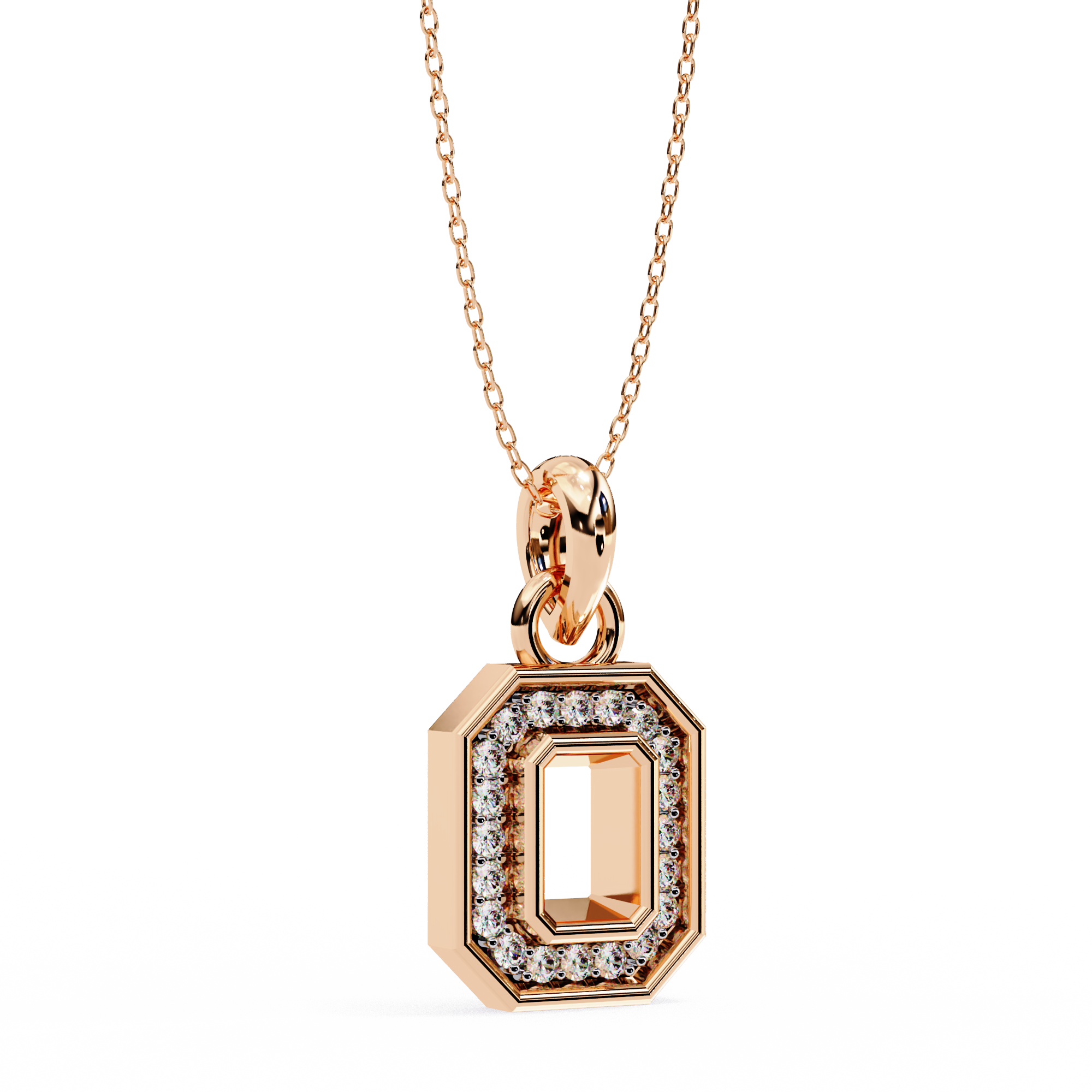 WOKE ™ VVS-F Lab Grown Diamond .50 Carat Hexagonal pendant (NO CHAIN)