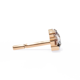 WOKE ™ VVS-F Lab Grown 1.6 Carat Marquise cut Diamond earrings in 14/18k Gold