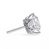 Round CUT 6 Pronggs Moissanite Studs in 9K Gold/925 Silver for HIM |WOKE
