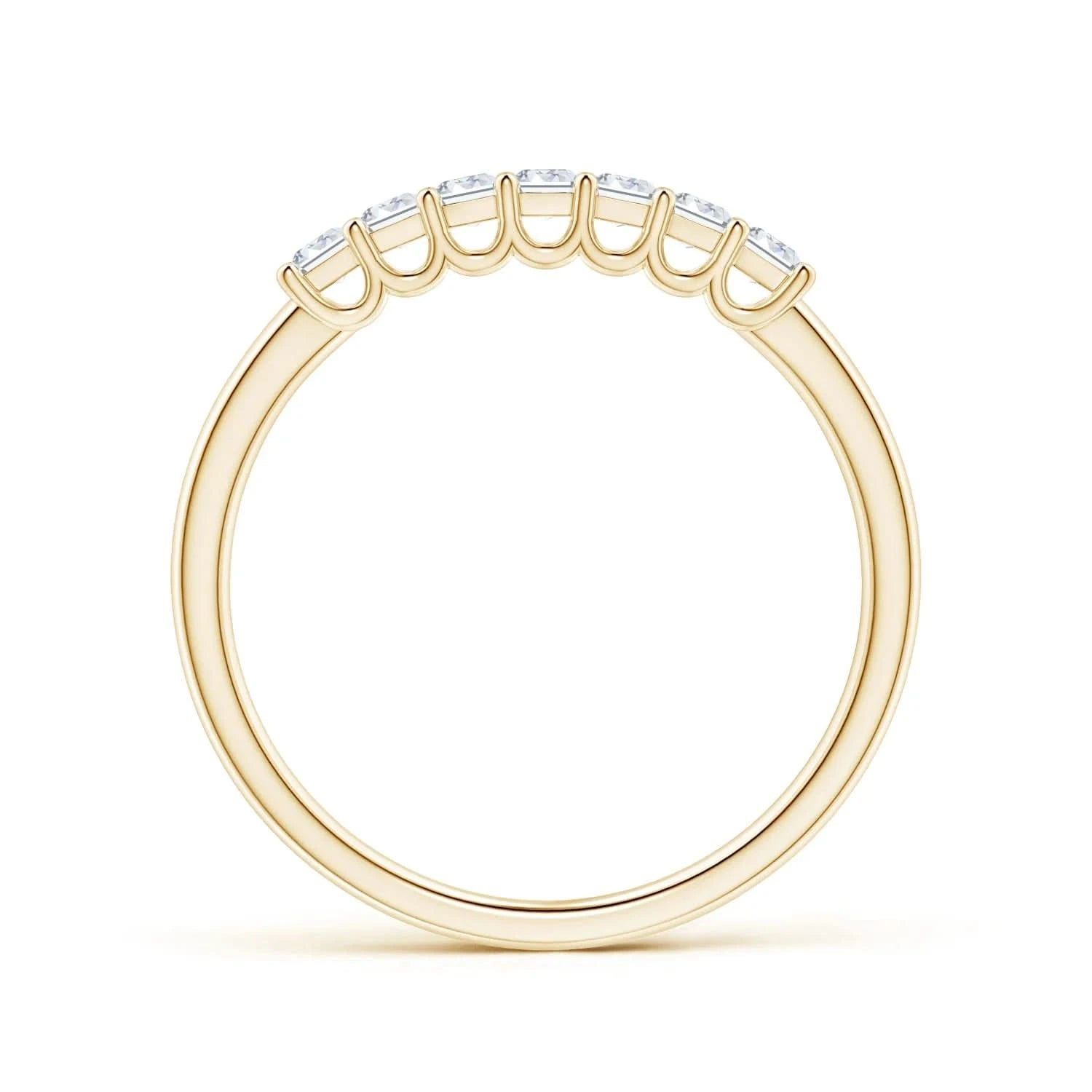 Lab-Grown Emerald-Cut Diamond Seven Stone Ring| WOKE