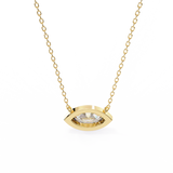 WOKE ™ VVS-F Lab Grown 1.00 Carat Marquise cut Diamond pendant | ( No chain