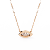 WOKE ™ VVS-F Lab Grown 1.00 Carat Marquise cut Diamond pendant | ( No chain